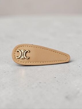 Camel Colored Bend And Snap Hair Barette